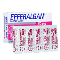 Efferalgan 80mg đặt hậu môn, giảm đau nhẹ đến vừa và hạ sốt