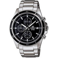 EFR-526D-1AV | Đồng Hồ Casio | Edifice | Dây Kim Loại | Mặt Đen | 6 KIm | WR100M
