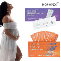 Egens 10 HCG Chính Xác Cao Băng Cassette Test Nhanh Thử Thai Kit + 40 LH Độ Chính Xác Cao Rụng Trứng Thử Dải Thử Nghiệm