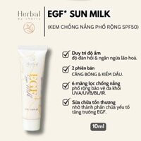EGF+ SUN MILK - Chống nắng EGF+ (10ml MINI Size)