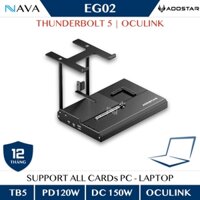 eGPU AOOSTAR EG02 Thunderbolt5, Oculink Băng thông lớn hỗ trợ nguồn ATX / SFX, sạc ngược 140w có thể sạc cho laptop và DC 150W cho Mini PC