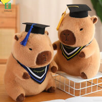 Ehbqna 30CM Búp Bê Sang Trọng Tốt Nghiệp Bác Sĩ Capybara Cú Gấu Sang Trọng Đồ Chơi Thú Nhồi Bông Dễ Thương Búp Bê Hoạt Hình Mềm Gối Tốt Nghiệp Quà Tặng Mới