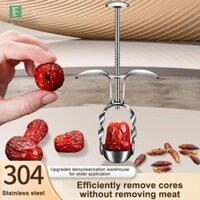 Ehbqna Cherry Olive Pitter Thép không gỉ Đỏ Ngày Táo tàu Lõi Tẩy Dụng Cụ Đa Năng Trái Cây Corer Hố Tiện Ích Nhà Bếp Mới