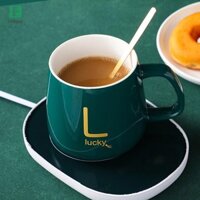 Ehbqna Cốc Cà Phê Ấm Miếng Lót Cốc Nóng Coaster Nhiệt Độ Không Đổi Làm Nóng USB Điện Cốc Thảm Bộ Trà Sữa Nước Văn Phòng Tại Nhà Mới