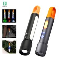 Ehbqna LED Laser Trắng Có Đèn Bên Type-C Sạc Đa Năng Cắm Trại Hợp Kim Nhôm Kính Thiên Văn Zoom Mini Đèn Pin Mới