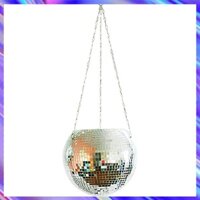 [EH]Disco Ball Hanging Flower Pot Flower PlanterHanging Basket Garden Decor Vase