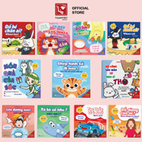 Ehon Song ngữ cho bé 0-4 tuổi Màu sắc, Hình khối, Nhận biết kèm mã QR nghe nói Bộ 11 cuốn