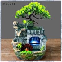 Eigall với đầy màu sắc Trang trí phong thủy 220V với máy bơm thác nước Mini cho phòng khách Handmade đa năng