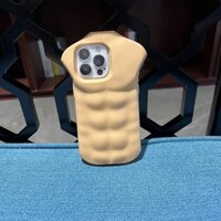 Eight-Piece Abdominal Muscle Phone Case for Iphone13/14promax Three-Dimensional Funny Apple 15 Drop-Resistant Soft Silicone n4L0