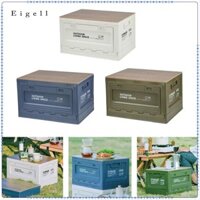 Eigl Xe Cốp Xe Tổ Chức Thùng Tàu chở Hàng Thùng Đựng Hộp Đựng Có Thể Gập Lại Hộp Bảo Quản Có Thể Gập Lại Có Nắp Gỗ Cho Nhà Bếp Đi Bộ Đường Dài Dã Ngoại Nấu Ăn