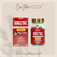 Eikenbi - Viên Uống Dầu Nhuyễn Thể Super Omega 3 Krill Oil 2000mg - 60 Viên