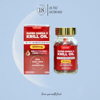 Eikenbi - Viên Uống Dầu Nhuyễn Thể Super Omega 3 Krill Oil 2000mg - 60 Viên