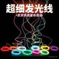 EL Đèn lạnh phát quang nhảy dây phát sáng, dây đèn siêu mảnh, đạo cụ trang phục DIY, trang trí trang phục quái vật, mắt phát sáng