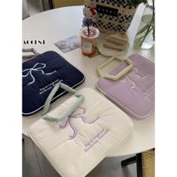 Elaccent Túi đựng máy tính Hàn Quốc nơ thêu dễ thương ipad máy tính bảng 11 / 13 / 15 inch túi đựng máy tính xách tay
