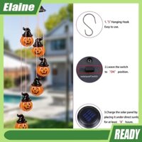 Elaine 1.2 v 0.1 w bí ngô treo ngoài trời đèn năng lượng mặt trời thay đổi màu sắc chuông gió mặt trời chuông gió cho vườn ngoài trời