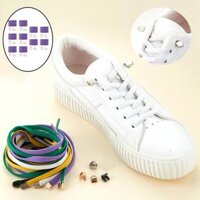 Elastic Lock Lace System Lock Shoe Laces Shoelaces Runners Kids Older - Purple