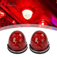 Elea❤ 2 chiếc Bộ kính ánh sáng dưa hấu màu đỏ Ống kính màu đỏ W / 1156 Bóng đèn LED sợi đốt