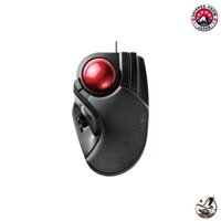 Elecom Trackball Mouse Wired Large Ball 8 Button Tilt Function Black M-HT1URBK from Japan