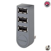 ELECOM USB Hub 2.0 Bus Power 3 Port Direct Insert Functionalism MacBook/Surface Pro/Chromebook etc. Laptop Nintendo Switch Compatible Black U2H-TZ325BXBK from Japan