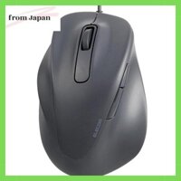 Elecom Wired Mouse Silent EX-G 2023 Left Hand M Size 5 Button "AskDoctors Evaluation Service" Certified Black M-XGM31UBSKBK