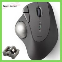 Elecom Wireless Trackball Mouse Bluetooth IST Series 5-Button Thumb Operation Bearing Support Windows Mac Chromebook Black M-IT11BRABK