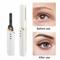 Electric Heated Eyelash Curler Battery Power Long Lasting Beauty Makeup Tool