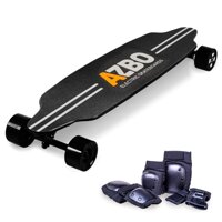 Electric Skateboard Longboard with Remote Control by AZBO | 2000W Dual Motor High Speed 25 MPH E-Skateboard for Adults and Youths | 19 Miles Range