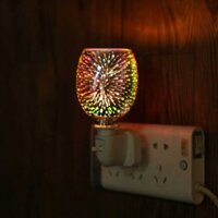 Electric Wax Oil Warmer Plug In Light Aroma - 3D Glass Indoor Night Light
