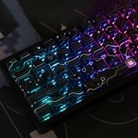 Electron Keycaps In Bên Tỏa Sáng Qua PBT Chất Liệu DYE thăng hoa Cherry Profile 130 Phím Tùy Chỉnh Cho Bàn Phím Cơ Keycap Wooting Ace 68 / 60 MAD 68