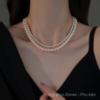 [Elegant] Vòng cổ ngọc trai kê cực mỏng, dây chuyền Áo len thu đông cao cấp sang trọng nhẹ nhàng, khí chất nhẹ nhàng, phụ kiện bạc không phai, quà tặng cổ thời trang