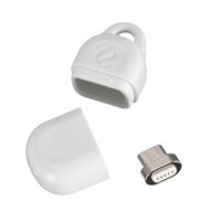 ELEGIANT Micro USB Magnetic Adapter Head Sliver with Plastic Box for Android