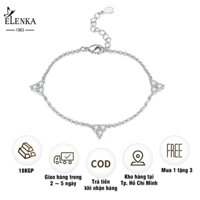 ELENKA Lắc tay mạ vàng 18K đá Zircon siêu sáng làm tăng nét đẹp thu hút ánh nhìn