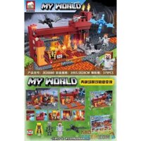 ELEPHANT JX30080 30080 non Lego THẾ GIỚI CỦA TÔI bộ đồ chơi xếp lắp ráp ghép mô hình Minecraft MY WORLD Game Xây Dựng 379 khối