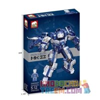 ELEPHANT JX60027 60027 non Lego IRON MAN THUỐC CHỐNG BỌC THÉP MK33 BAI FU bộ đồ chơi xếp lắp ráp ghép mô hình Super Heroes IRON MECH MK33 ANTI-HULK Siêu Nhân Anh Hùng 425 khối