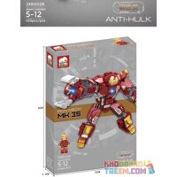 ELEPHANT JX60029 60029 non Lego NGƯỜI SẮT MK 35 bộ đồ chơi xếp lắp ráp ghép mô hình Marvel Super Heroes IRON MECH MK 35 Siêu Anh Hùng Marvel 425 khối