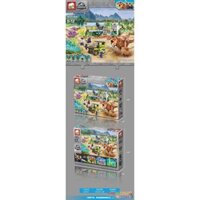 ELEPHANT JX90079 90079 non Lego BẢO VỆ CĂN CỨ KHỦNG LONG bộ đồ chơi xếp lắp ráp ghép mô hình Jurassic World DINOSAUR WORLD Thế Giới Khủng Long 528 khối