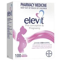 Elevit bầu Healthy Baby Healthy Mum hỗ trợ tăng cường sức khoẻ, hỗ trợ thai kỳ khoẻ mạnh 100 viên Bayer Úc