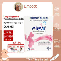 Elevit úc  30 viên vitamin tổng hợp cho bà bầu Embott22
