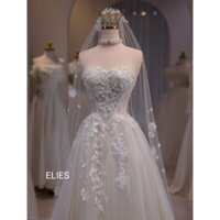 ELIES đầm cưới cúp ngực nẹp gọng corset Premium