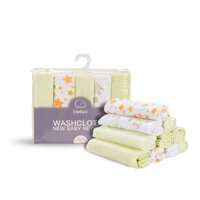 Elinfant 10 Chiếc Khăn Trẻ Em Hoạt Hình Dễ Thương Bằng Cotton Siêu Mềm 23X23Cm Khăn Lau Hình Vuông Nhỏ Miễn Phí Vận Chuyển # O006 #