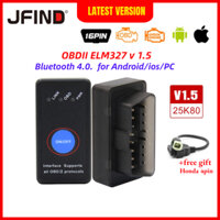 Elm327 V1.5 Bluetooth4.0 OBD2 với PIC18F25K80 Dành Cho Máy Quét Ô Tô IOS / Android OBDII Kiểm Tra Động Cơ ECU Lỗi Mã OBD Công Cụ Quét Chẩn Đoán Cho Xe Honda Cho Yamaha