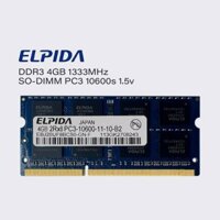 Elpida 8gb 4gb 1333mhz ddr3 ram laptop sodimm bộ nhớ pc3 1.5v 10600S