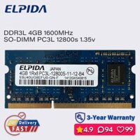 Elpida 8gb 4gb 1600mhz ddr3l ram laptop sodimm bộ nhớ pc3l 1.35v 12800S