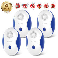 ELUTO 4PCS Ultrasonic Pest Repeller Toxic-free Safe Mute Pest Repellent