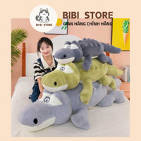 [ÊM MỀM MỊN] Gấu Bông Cá Sấu Xanh Xám Siêu To Khổng Lồ , Thú Ôm Cá Sấu Siêu Bự