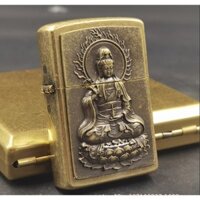 Emblem hình dán bật lửa Zippo phật Quan Âm