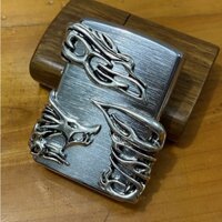 Emblem hình dán bật lửa Zippo rồng mảnh