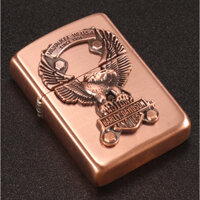 Emblem hình dán Zippo đại bàng harley đồng đỏ