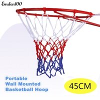 [Emden] 1 Bộ 45cm Di Động Treo Tường Vòng Bóng Rổ Mục Tiêu Vành Và Lưới Để Sử Dụng Trong Nhà Ngoài Trời