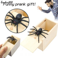 Emden 3 Chiếc Hộp Gỗ Prank Đồ Chơi Halloween Nhện Ngộ nghĩnh Giả Lừa Đồ Chơi Nhện Hộp Gỗ Kinh Dị Nhện Quà Tặng Bất Ngờ Cho Halloween